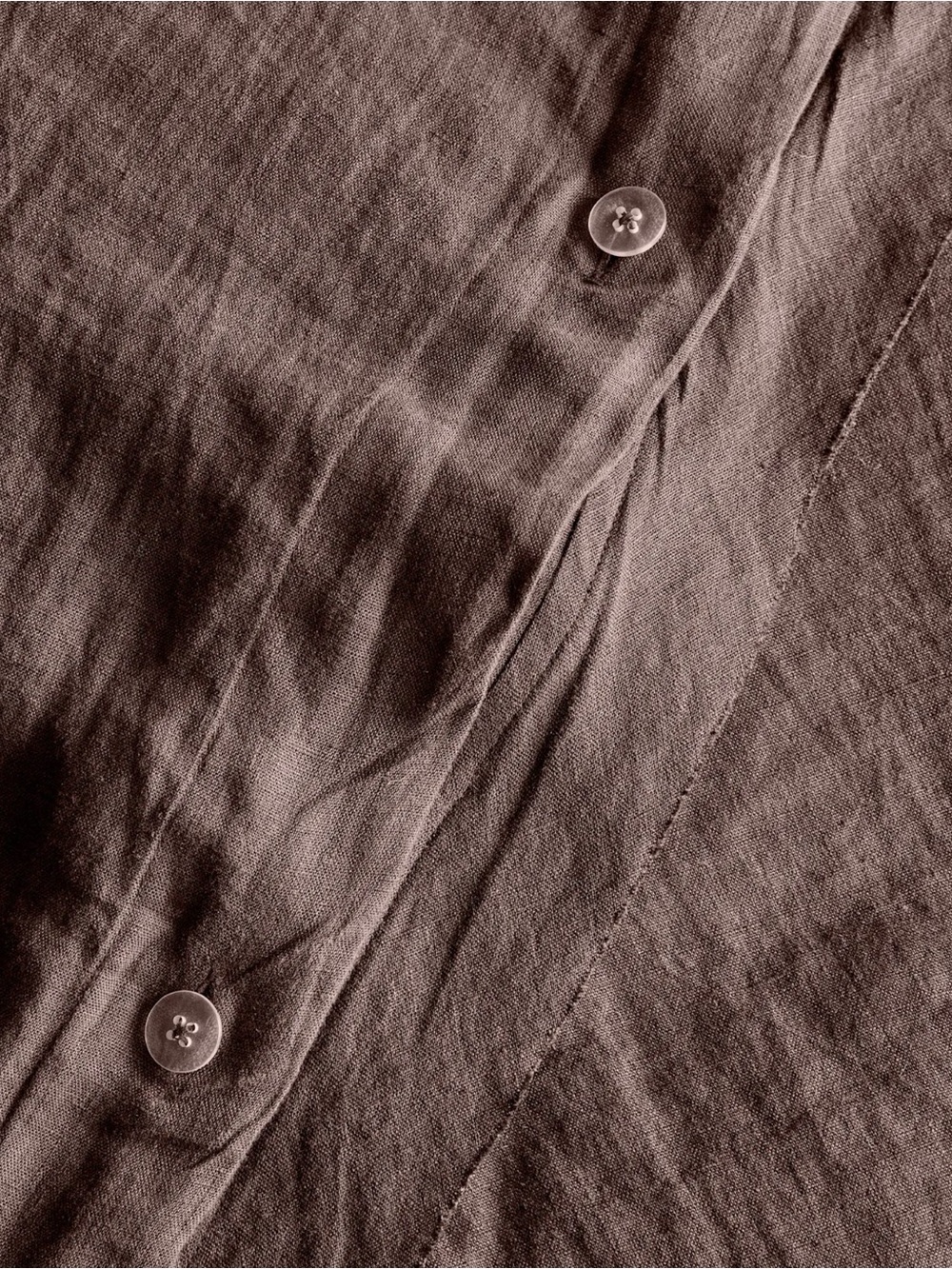 Quince European Linen Duvet Cover Set in Espresso King/Cal King - Picture 4 of 4